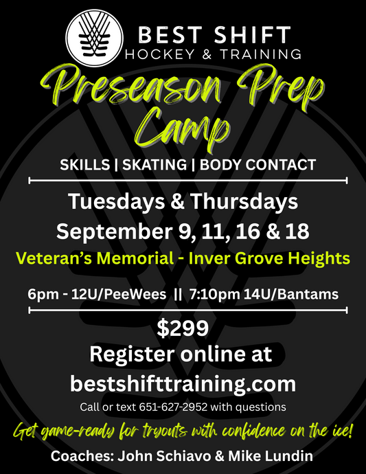 Preseason Prep - On Ice Clinic (U12/PW/U14/Bantam